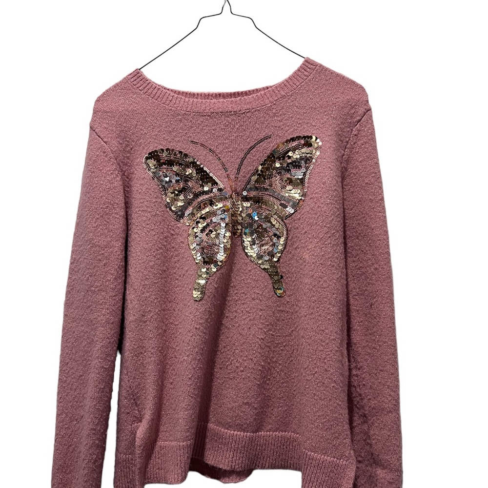 Child’s Place Glittery sweatshirt with golden Sequence! ⭐️ (Lightly worn)